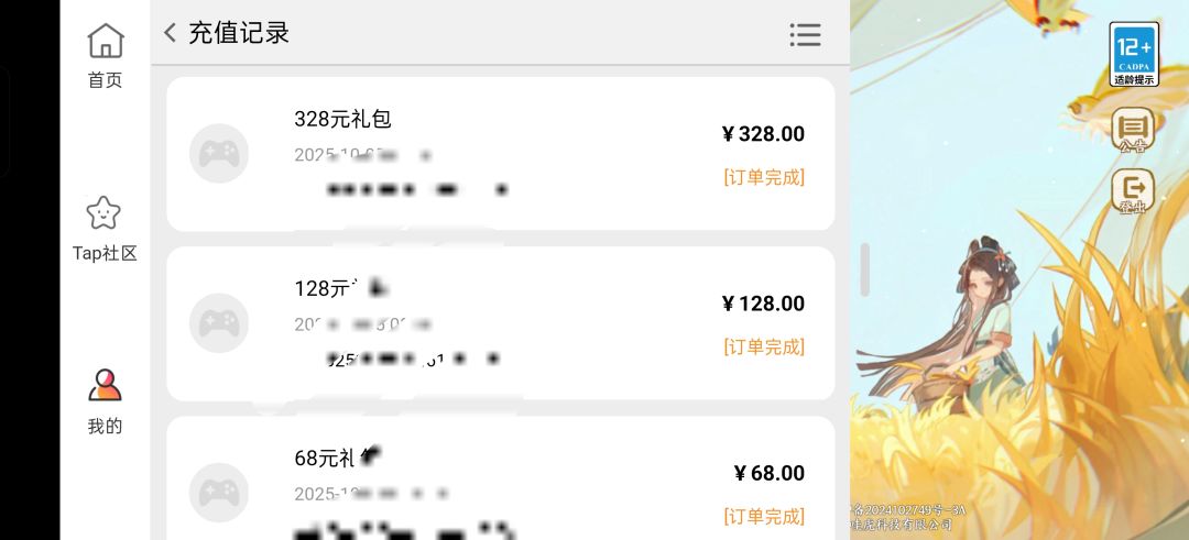 傻篮子游戏,官服渠道服混服,充值不一样 1