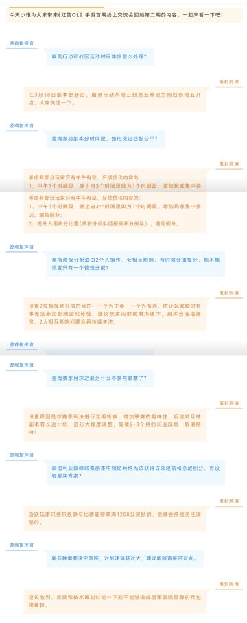 《红警OL》首期线上玩家交流会回顾（第二弹）