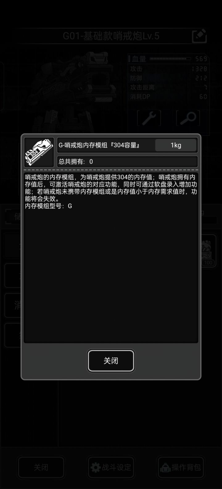哨戒炮的内存模组最大的是304容量的吗?截图