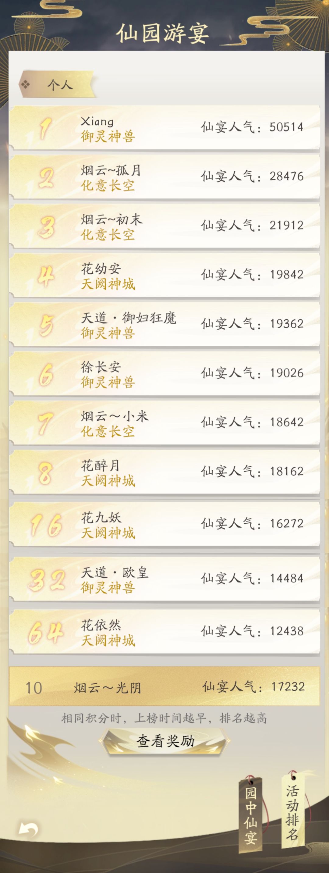 【仙园游宴 凡人历2228~2230年】记录 5