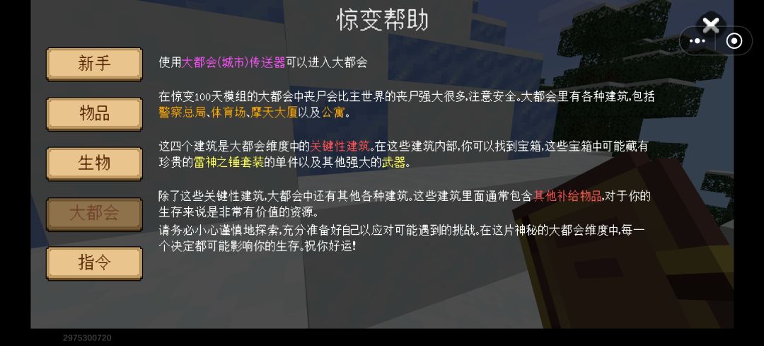 这个模组的城市怎么进啊 2