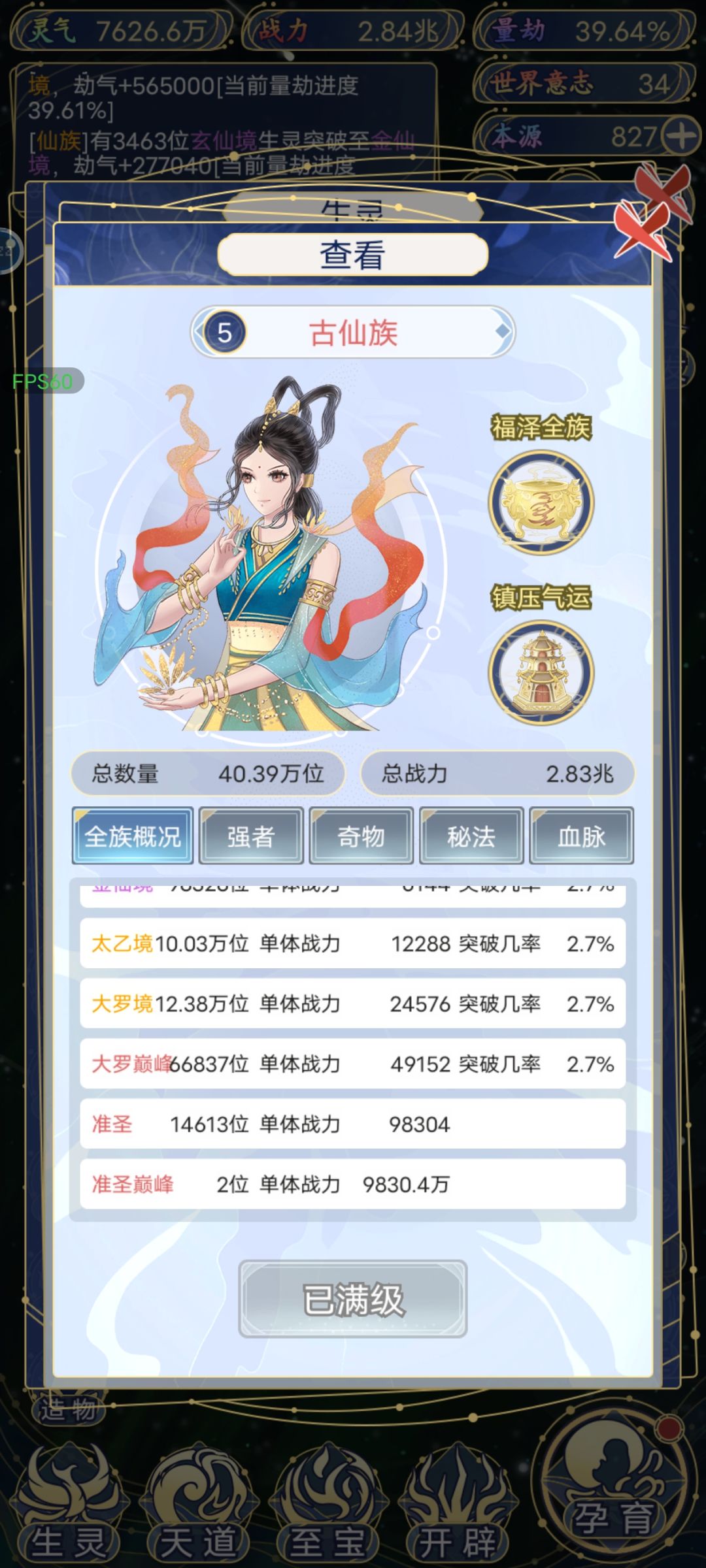 古仙族战力真的高! 1