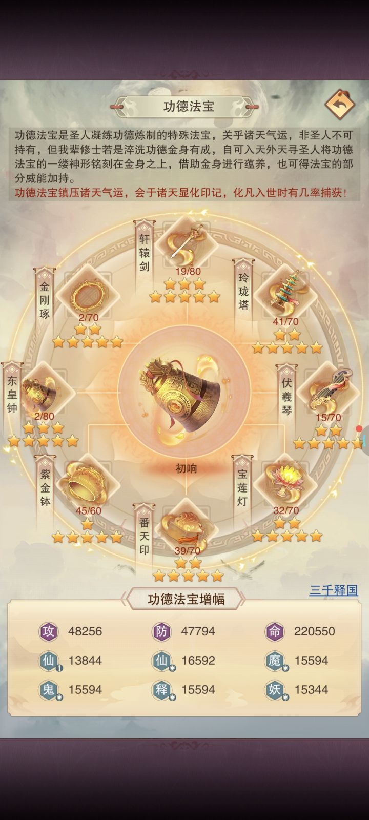 功德法宝有大佬升满了吗截图