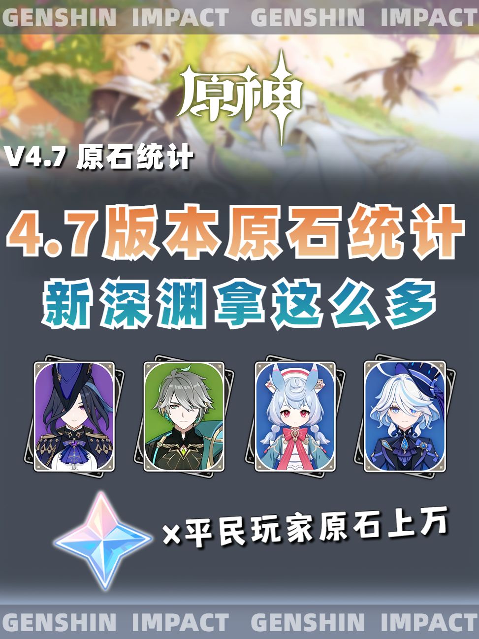 原神 | 4.7原石统计！新深渊给的还不少！截图