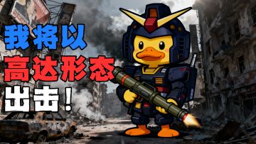 第三人称视角+高达套装+火箭筒，制霸鸭科夫！