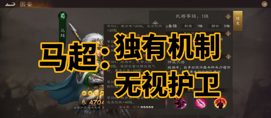 马超无视护卫但需观察截图