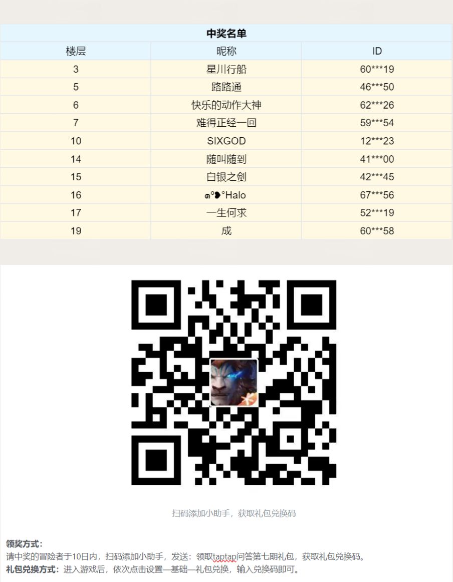 有奖互动 | 塔瑞斯有奖问答第七期(结束) 2