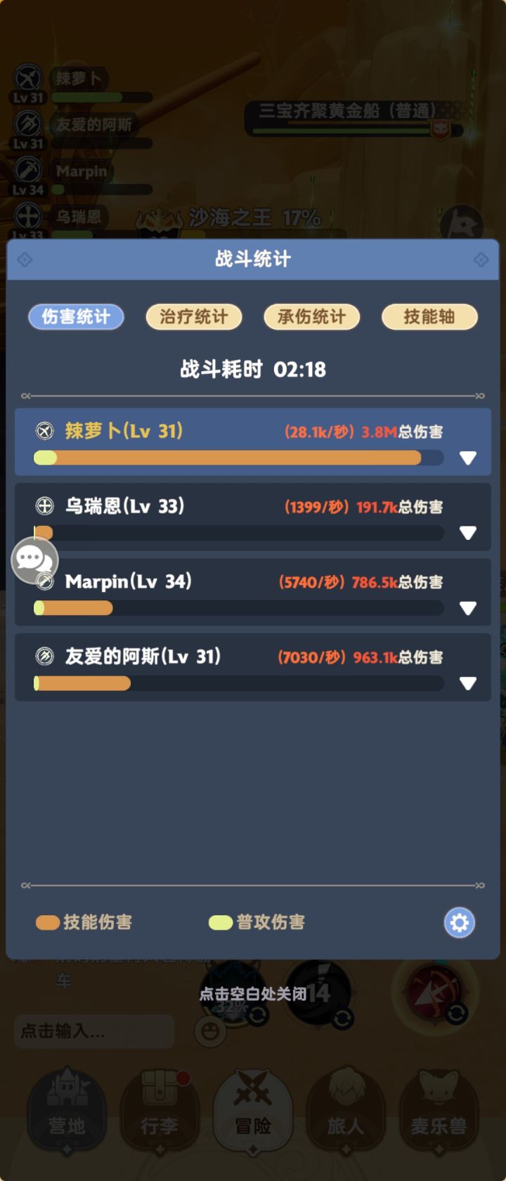 麦乐兽的加成太高了。。截图