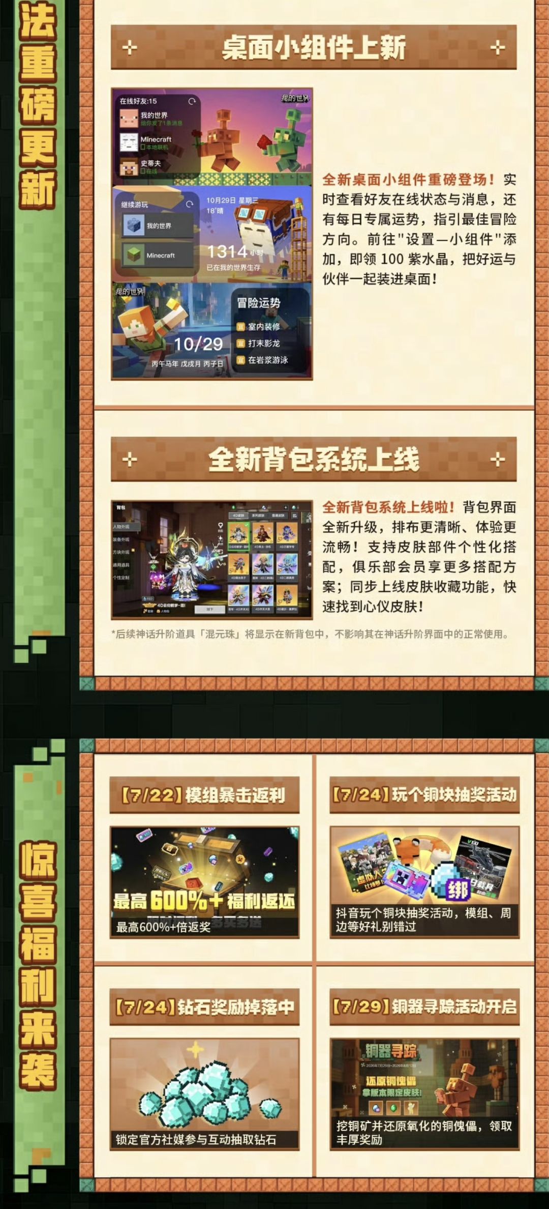 【更新全解】铜器时代重磅来袭! 2