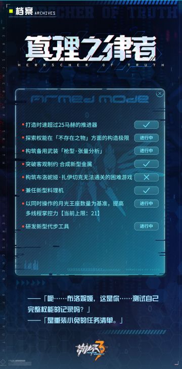 ★布洛妮娅「真理之律者」×档案第四弹★