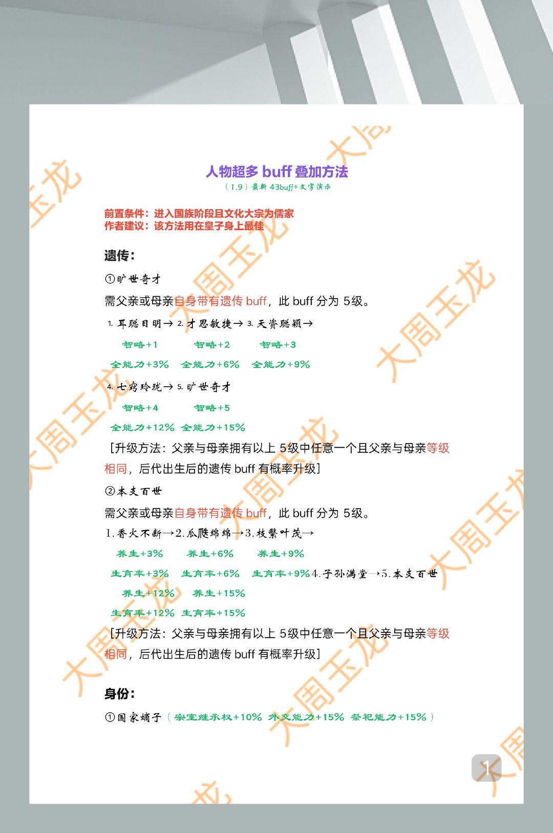 人物超多buff叠加方法(1.9)最新43buff 2