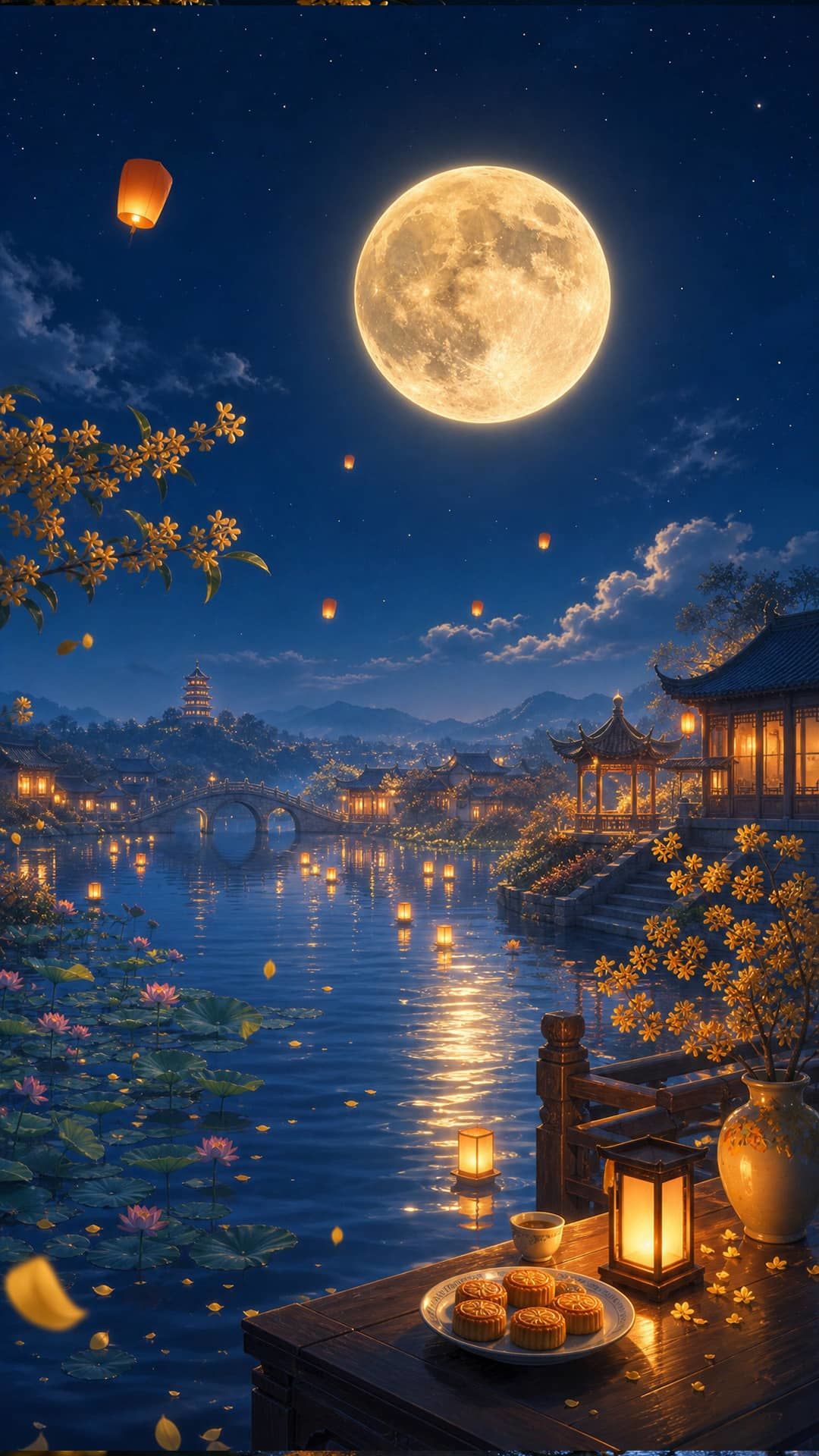 【壁纸分享】合合餐厅的中秋小记 9