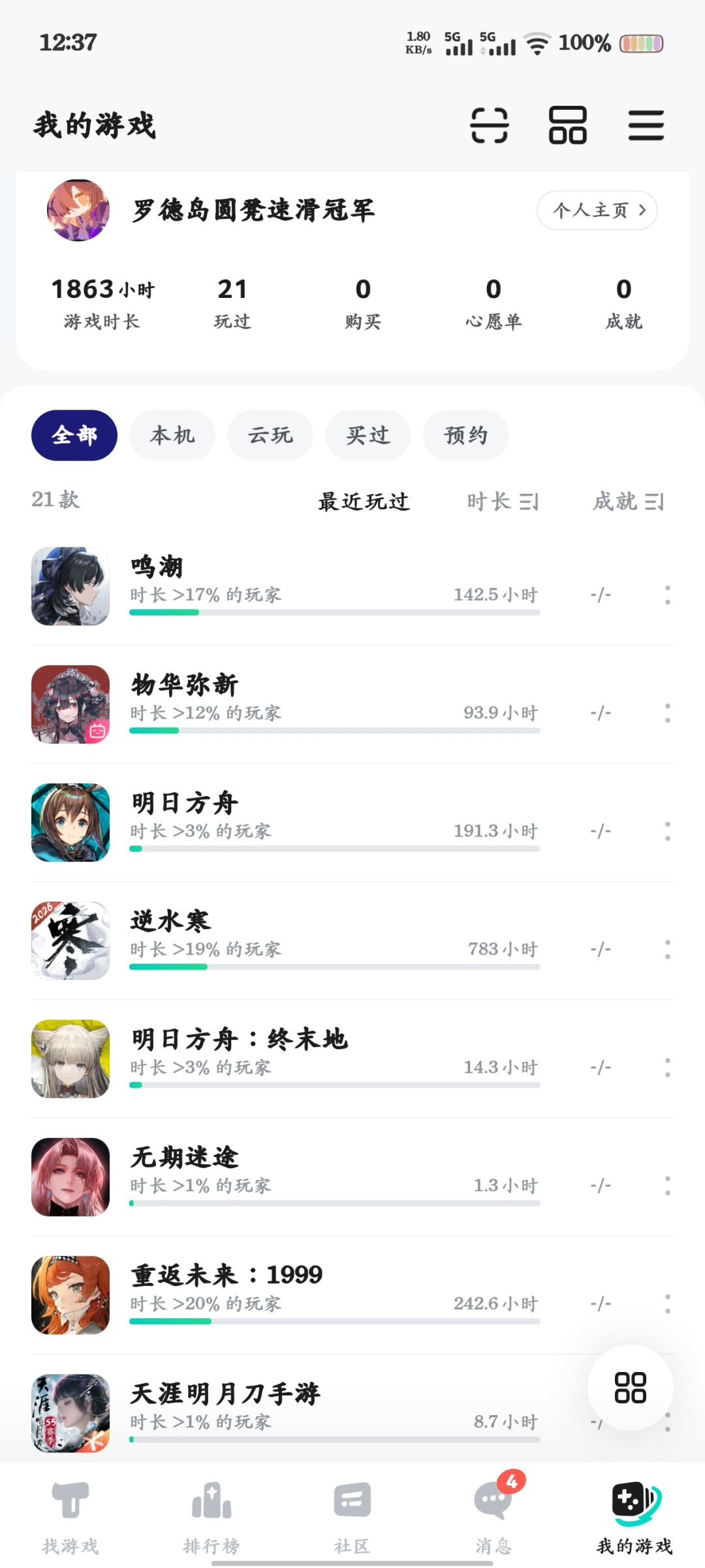 这个显示的游戏时长比我真正玩的时长要短 1