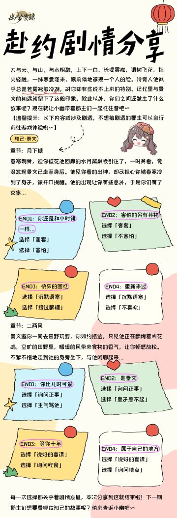 攻略 | 赴约剧情选项分享④