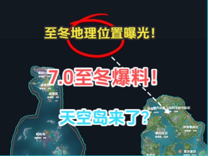 7.0至冬爆料!至冬地理位置曝光!天空岛来了!截图