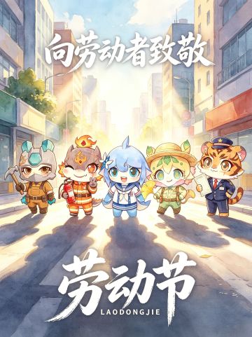【五一福利】五一劳动节快乐！