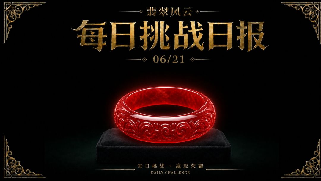 翡翠风云 ·每日挑战日报 2026年6月21日(周日) 1