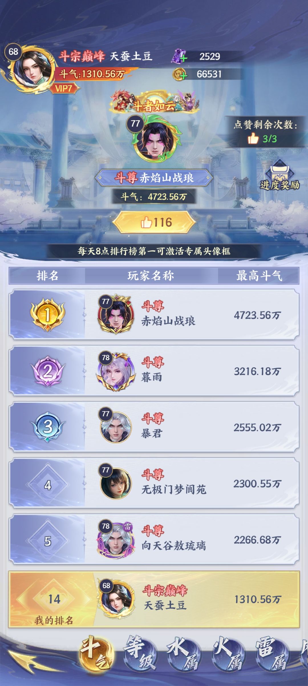 不知道多少天应该保底14天的零氪 3