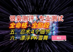 【银枭攻略】五、忍术4个细节；六、漂浮PK雪舞