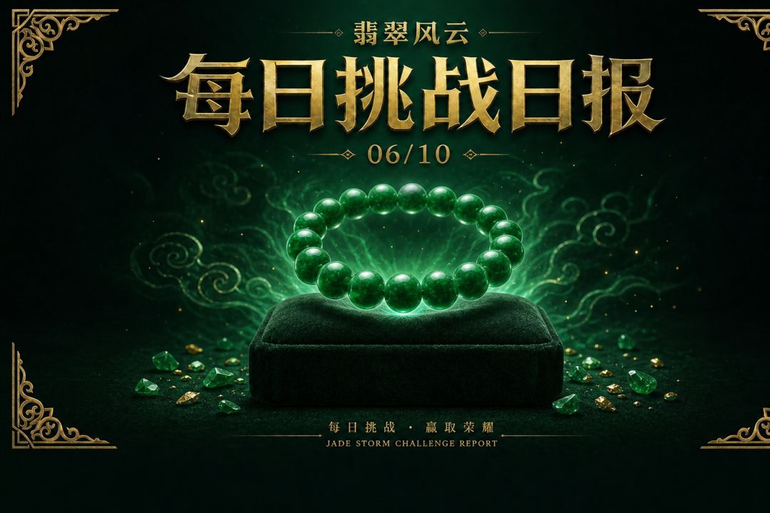 翡翠风云 ·每日挑战日报 2026年6月10日(周三) 1
