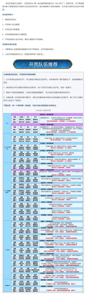 攻略分享丨第一批次服务器「陨火燃天」开荒流程