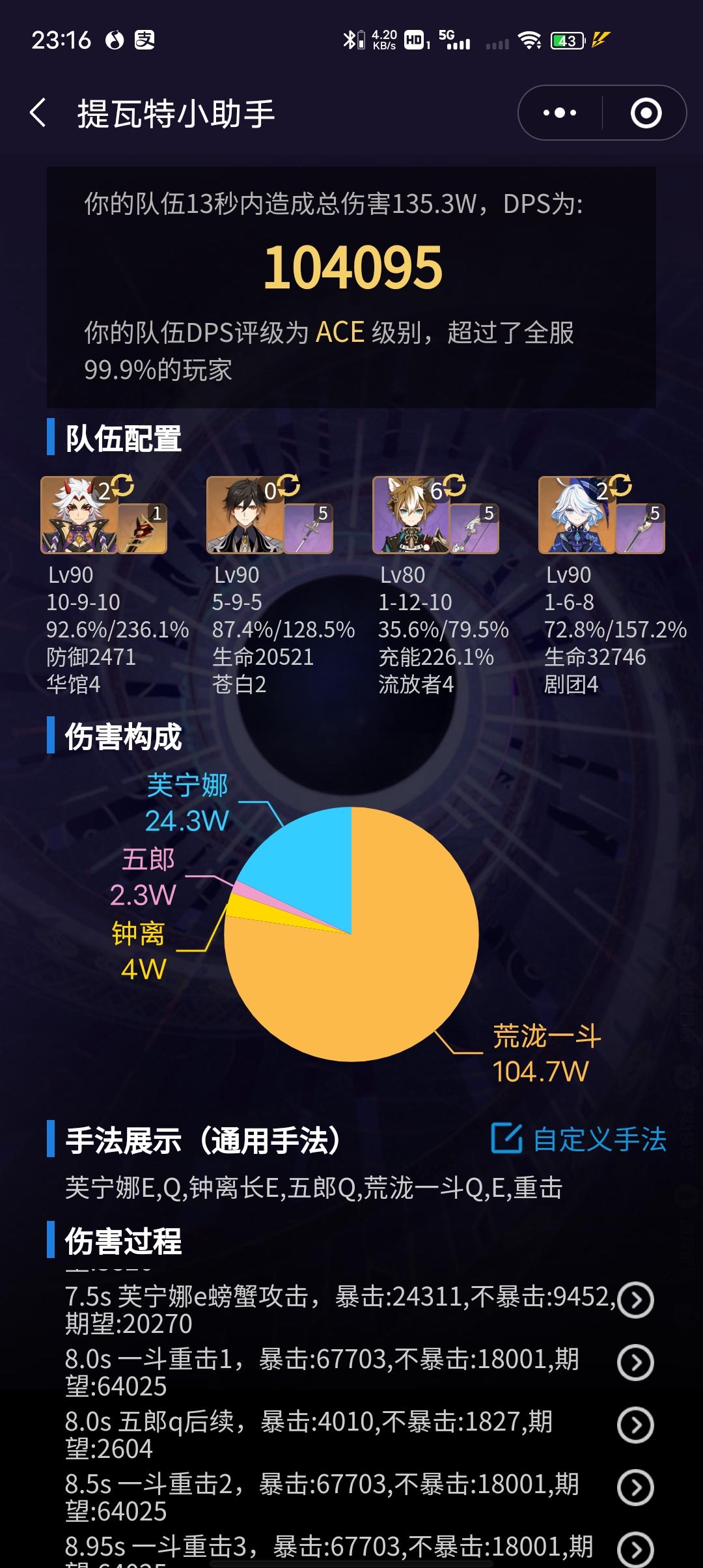 水神芙宁娜增伤对一斗三岩提升 2