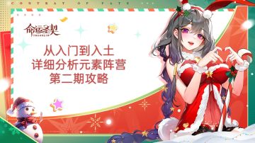 入门到入土全面分析元素阵容详细攻略第二期