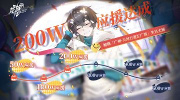 应援庆典｜200W应援已达成！广州庆生大屏已解锁！