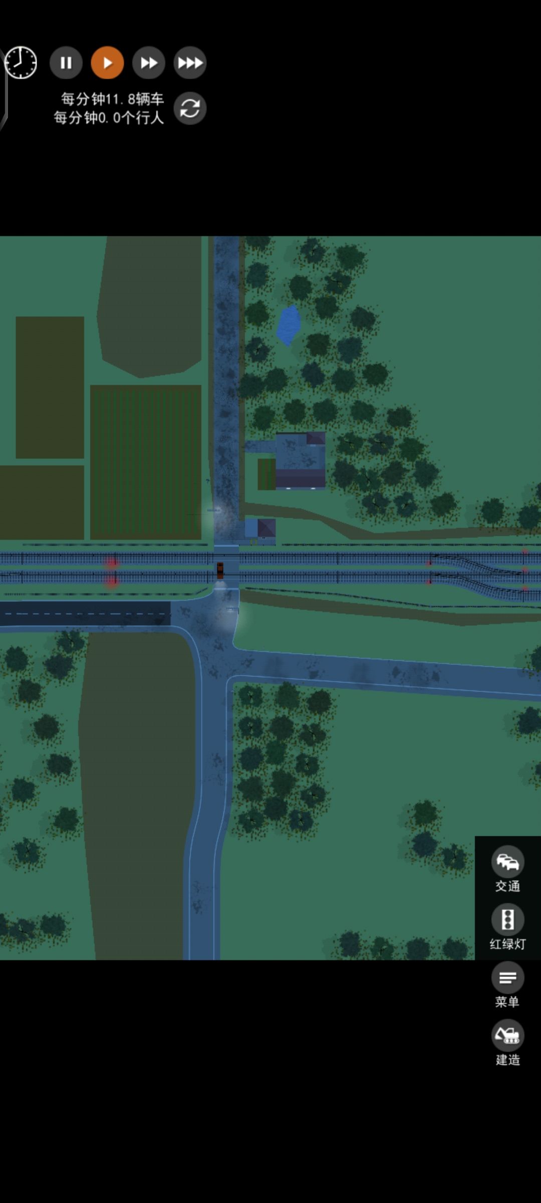 还原家乡的铁路道口 2