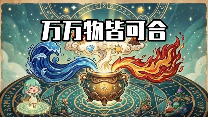 仅凭四种元素，就能合成1100种物品？截图