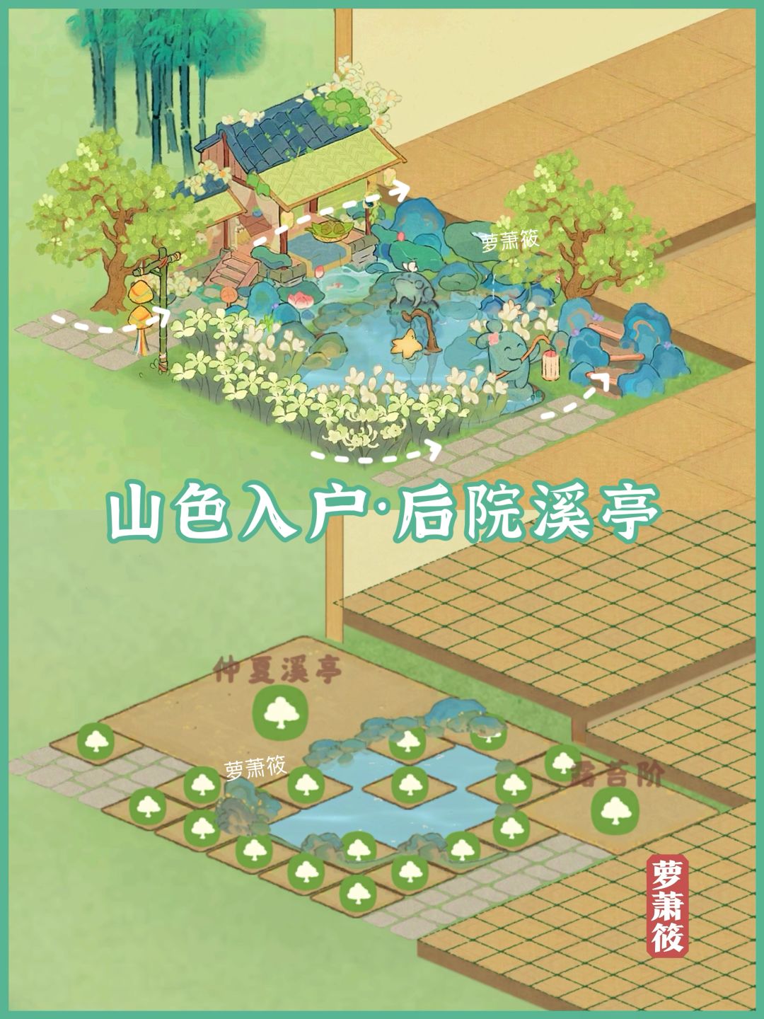 桃源|「仲夏溪亭」|9款绿色系小景布局 2