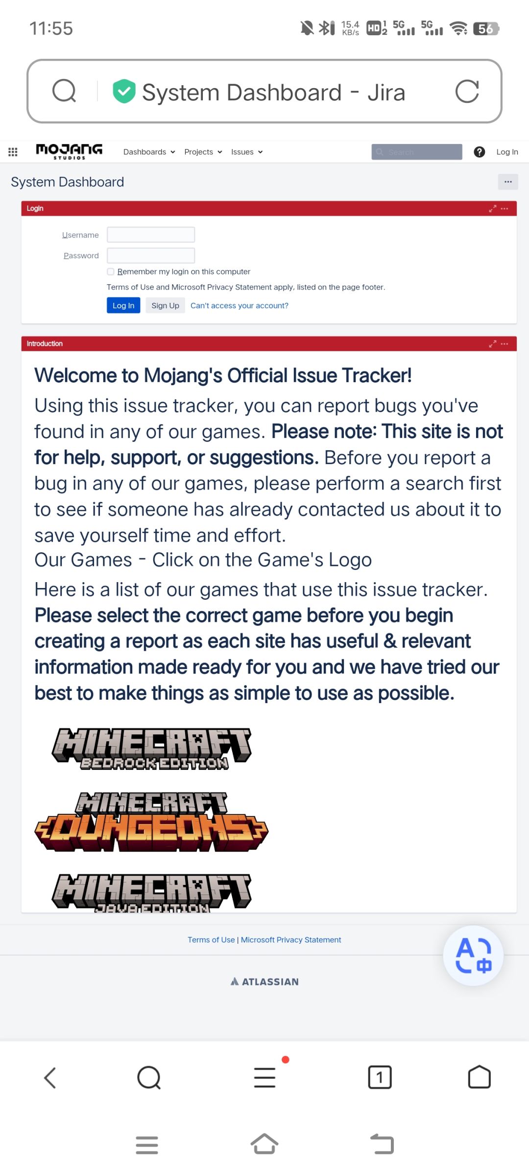 bugs.mojang 4