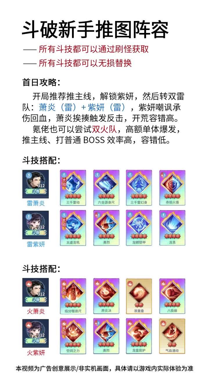 新手推图怎么配?萧炎火莲流直接开烧截图