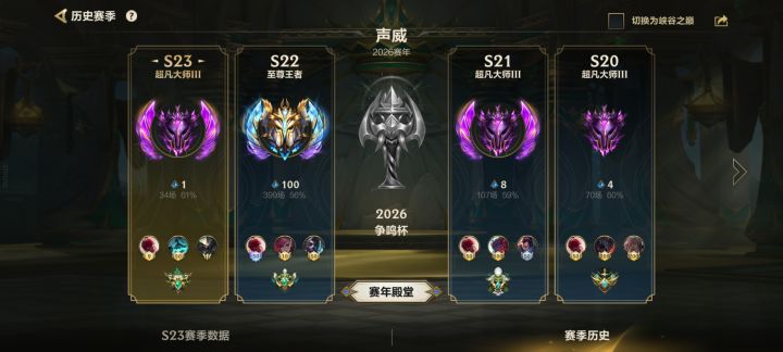 新赛季第五天终于上大师了,这赛年落幕截图