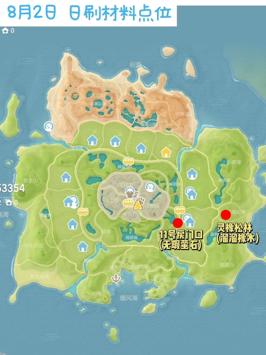 8月2日官方限定兑换码➕萤石橡木点位 2