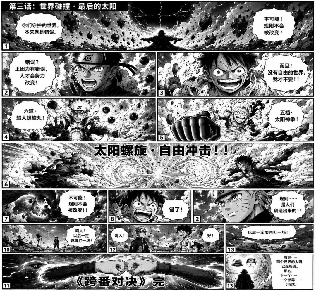 【跨番对决】蒙奇·D·路飞 VS 漩涡鸣人 3