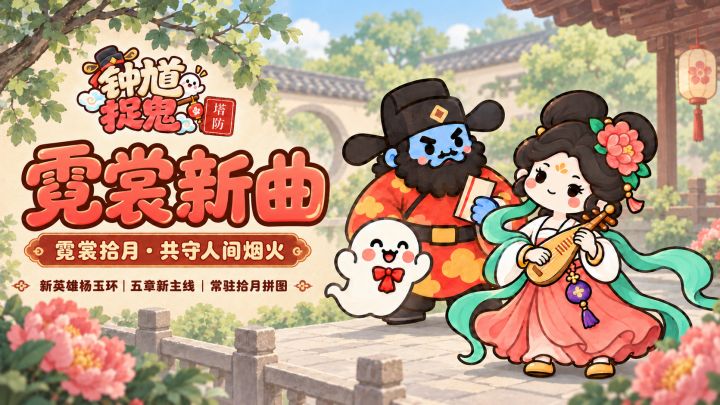 钟馗捉鬼塔防 1.0.43|霓裳新曲,一起拾回人间的声音截图