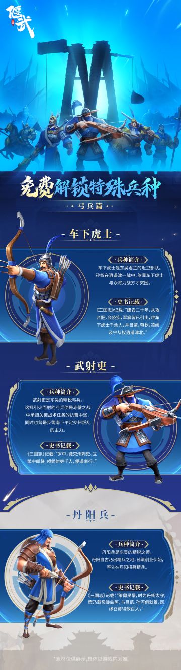 特殊弓兵登场！车下虎士、武射吏、丹阳兵助你征战三国！