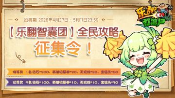 【「乐翻智囊团」攻略征集活动奖励发放公告】