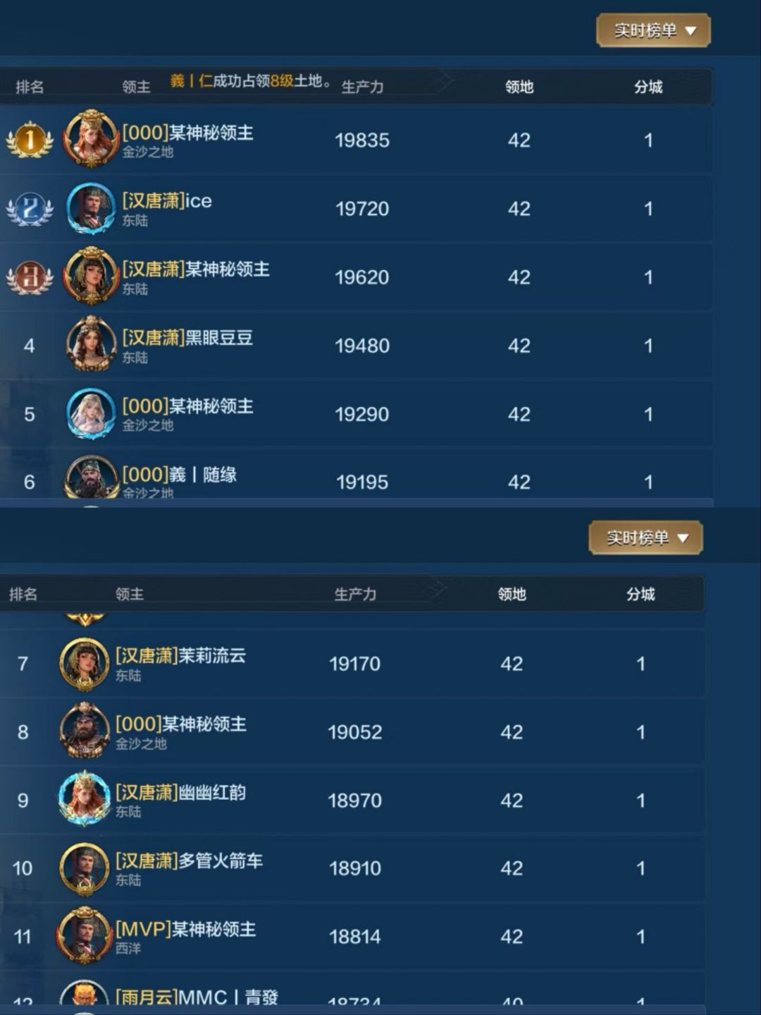 世界启元第三纪元部分区服快讯5、8、9、10 1