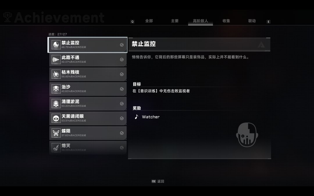 苍翼全成就数量 3