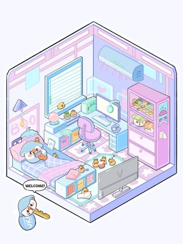 蘑菇鸡的电竞小屋！#游戏安利#游戏推荐#装修#模拟经营#我在游戏搞装修