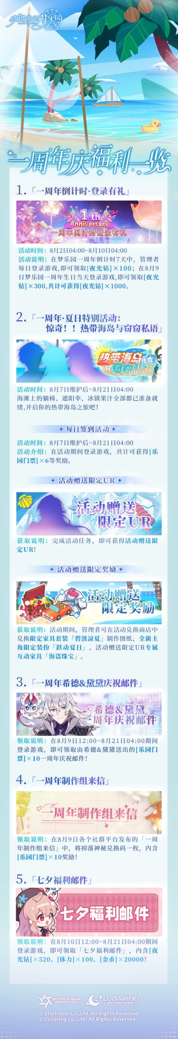 一周年庆福利先行预览