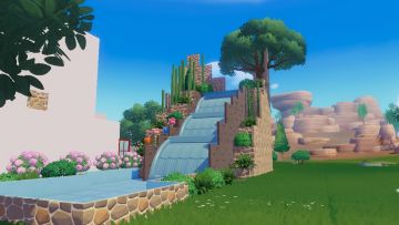 心动小镇瀑布建筑