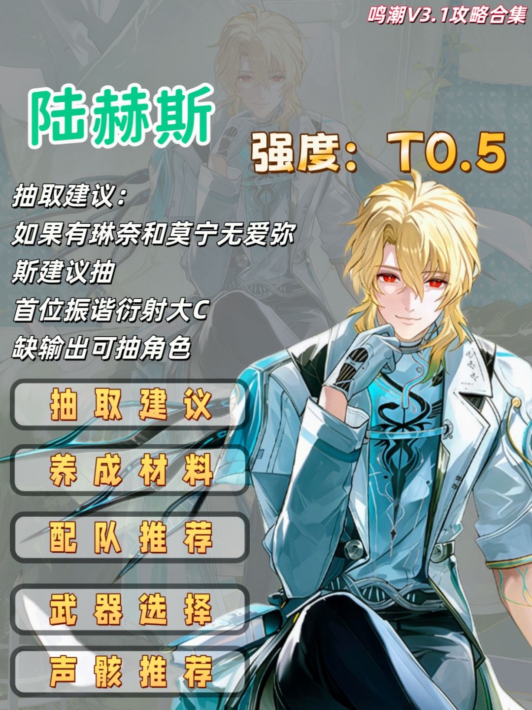 鸣潮V3.1 |陆赫斯一图流攻略 1