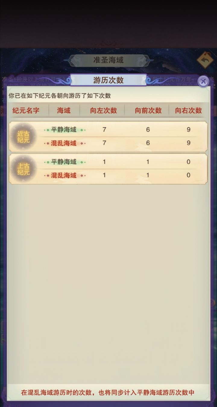 上古纪元的游历次数不兼容到近古吗截图