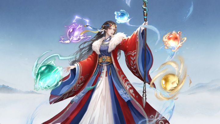 阴阳(法)神霄侠客——林青儿·五灵巫后(神霄形态)怒攻特效截图