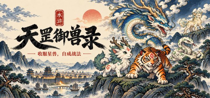 【新手指南】《天罡御兽》怎么玩？选伙伴、学招式，一起闯水泊！截图