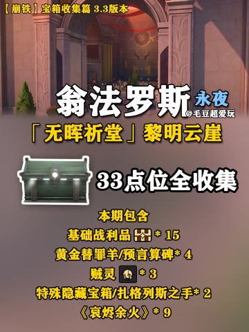 【V3.3攻略】永夜黎明云崖宝箱