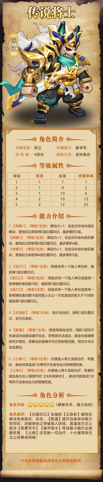 【奇兵群雄传】| 张辽